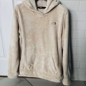North face Osito Hoodie Pullover, Ivory, Medium